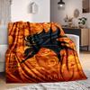 1pc Batman Animated Series Flannel Throw Blanket Lightweight Soft Warm All Season Blanket for Sofa, Bed, Travel, Camping L1024188