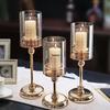 Nordic Luxury Glass Candle Holder: Romantic Retro Table Decoration for Candlelight Dinners