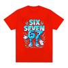 67 Six Seven Graphic for Children Steal A BrainRot Shirt Number 67 Meme for Boys T-Shirt Summer Casual Short Sleeve Kids Tees