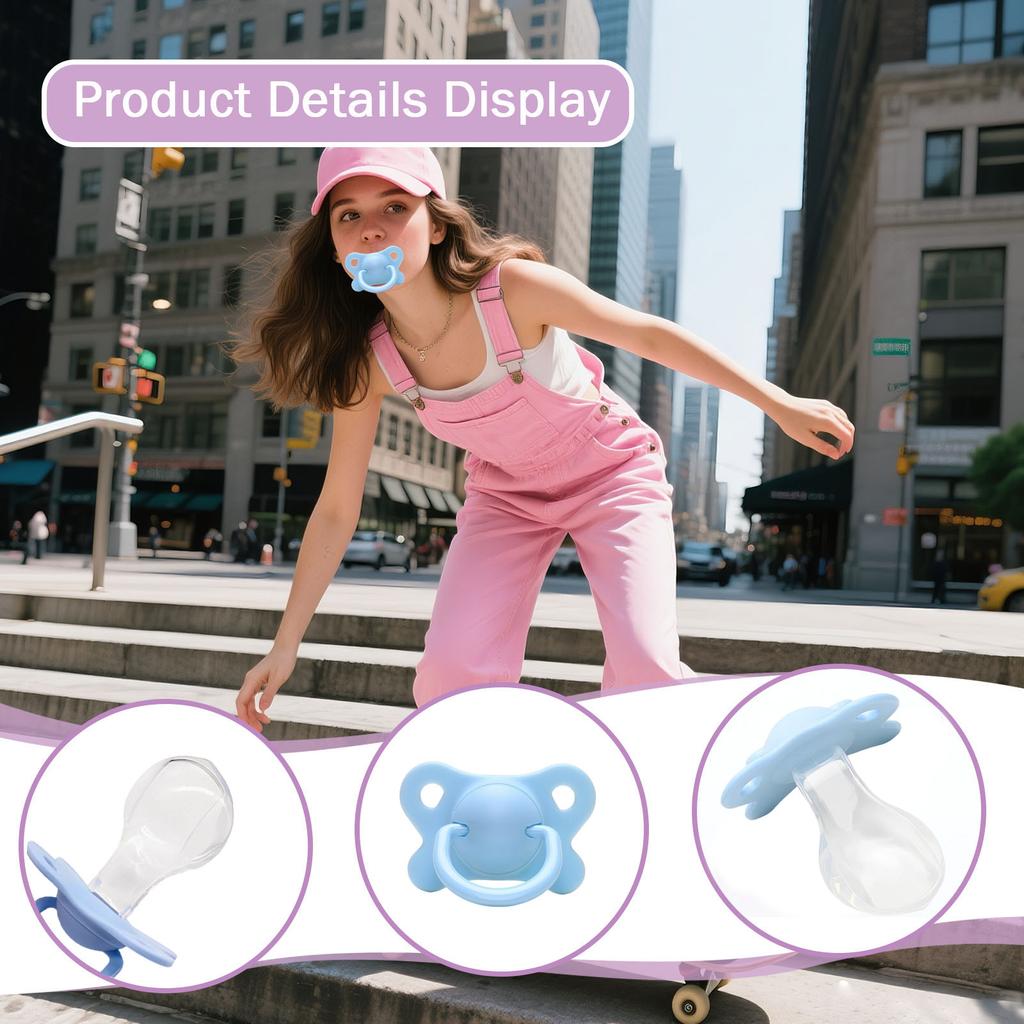 Erwachsenen Spiel Mund Schnuller Silikon Schnuller Zahnungsgel