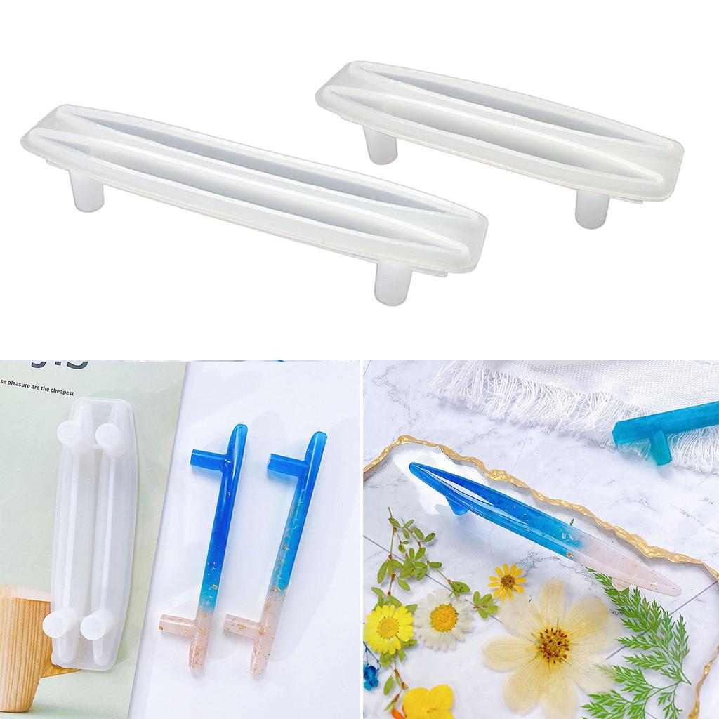 Tablettgriff Harzgussform DIY Untersetzer Tablettgriff Harzform für Servierbrett Schmucktablett Schrank Schrank