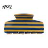 Vintage Style Hair Claw for Women Strong Grip Non-Slip Teeth Clip Striped