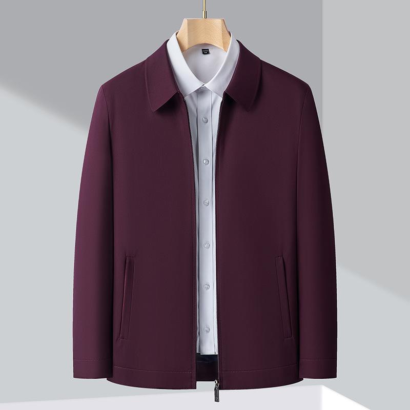 Middle-aged Business Executive Lapel Jacket Spring and Autumn New Middle-aged and Elderly Dad Dress Jacket Jacket