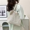 New Crochet Beach Handbag for Girls Summer Straw Rope Hollow Out Hand Woven Totes Bag Women Hollow Knitting Handbag