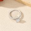 MODIAN 1CT D Square Moissanite Rings 925 Silver Trendy Finger Rings For Women Wedding Statement Fine Jewelry