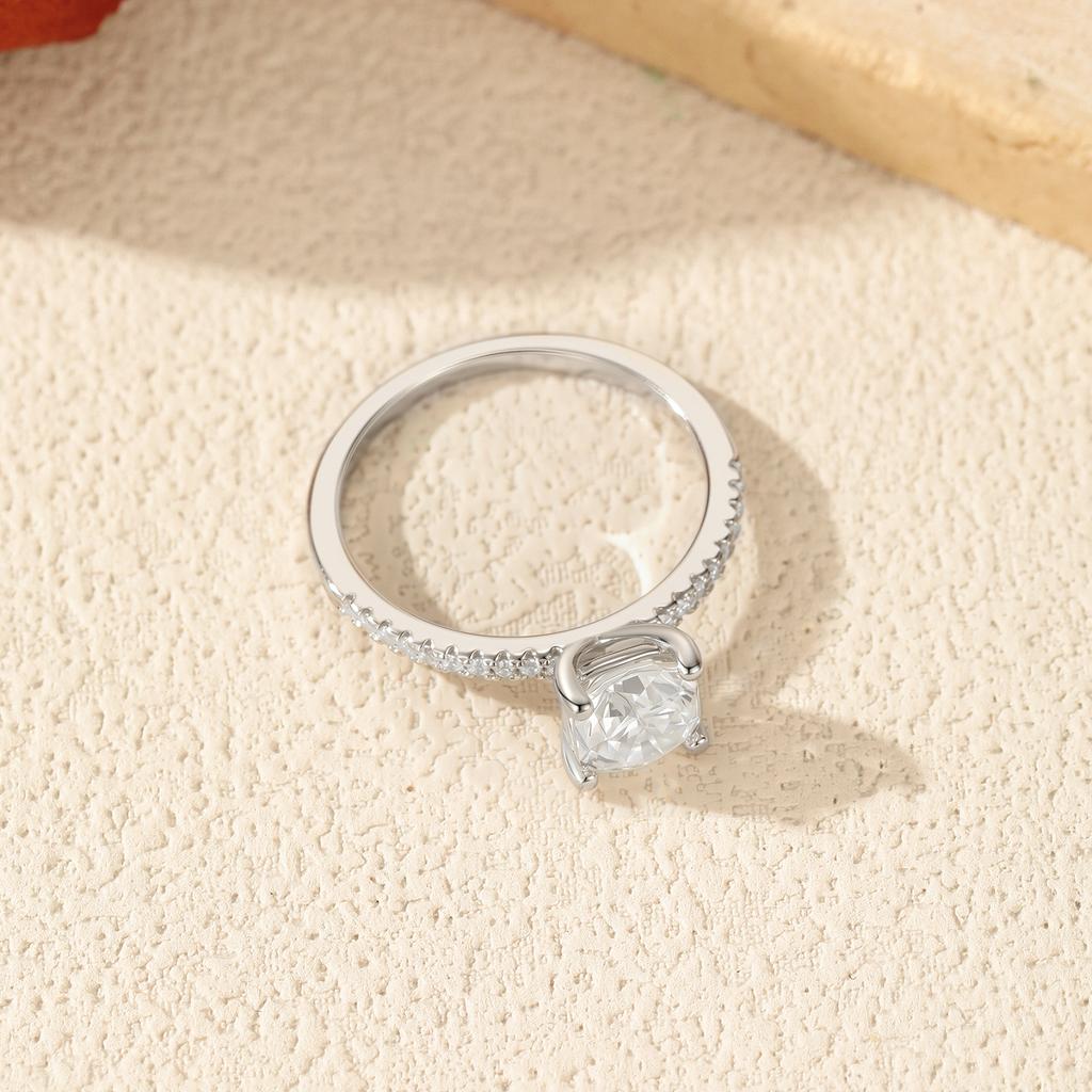MODIAN 1CT D Square Moissanite Rings 925 Silver Trendy Finger Rings For Women Wedding Statement Fine Jewelry