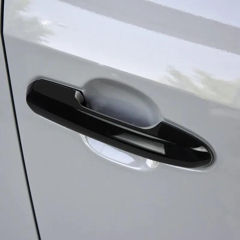 For Toyota RAV4 2024 2025 Car Exterior Door Handle Cover Sticker Moulding Trim Set WITH 2 Smart Button