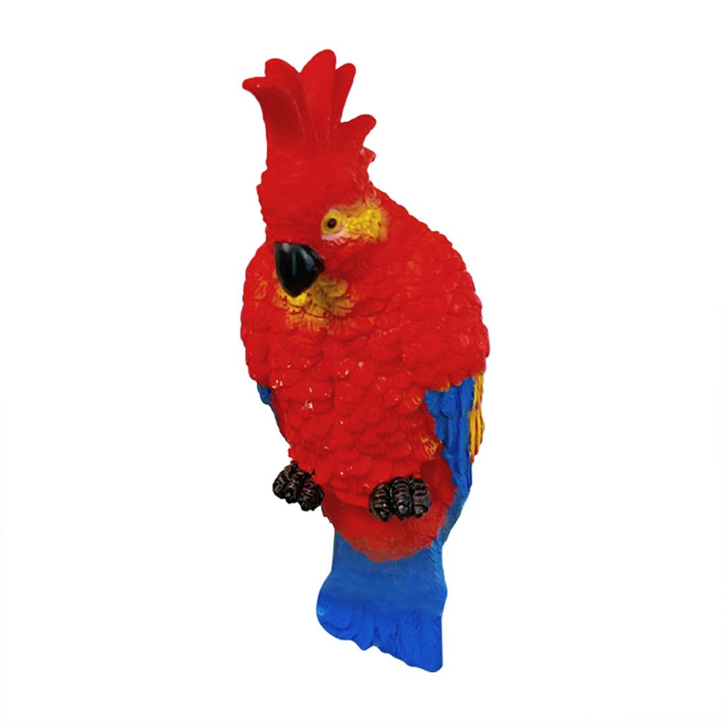 Parrot Figurines Aquarium Ornaments Fun Simulation Parrot DIY Landscaping Decorations Fish Tank Accessories