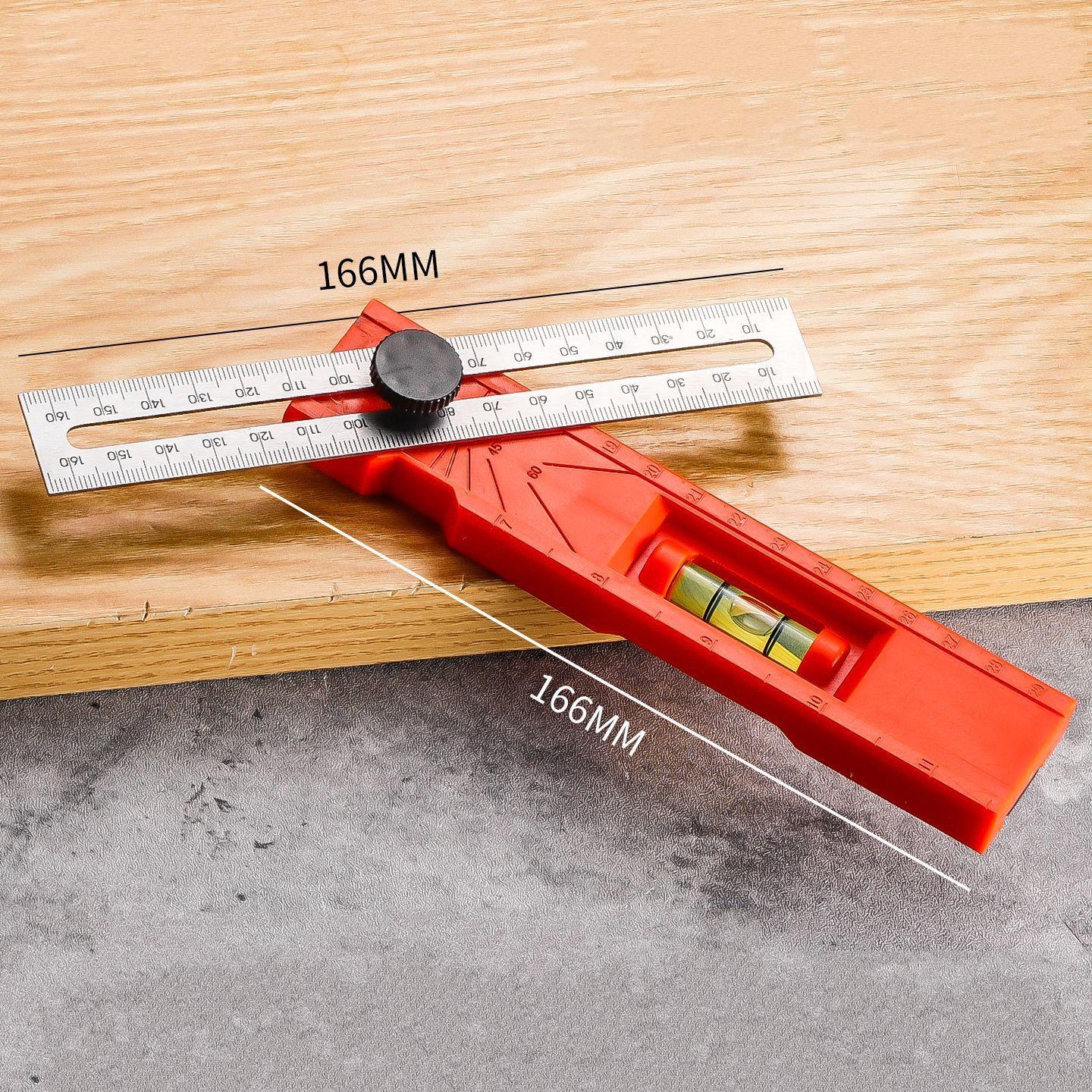 Scriber Marking Tools, Multi Angle Finder Gauge, Precision Leveling Ruler for Woodworking Metalworking, Durable Measuring Device