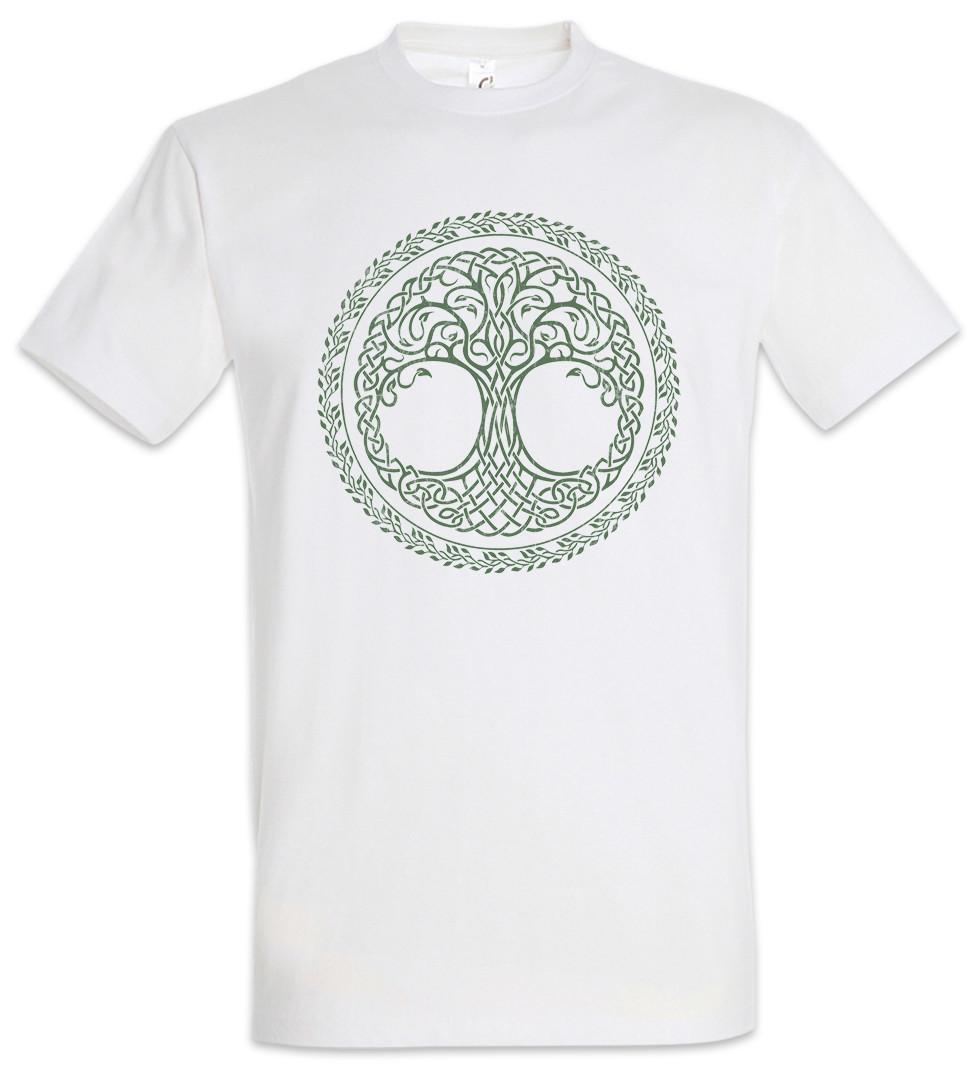 Yggdrasil Circle T-Shirt Mens Womens Tees Top Tree of Life Odin Thor Loki Norsemen Viking Viking 4XL
