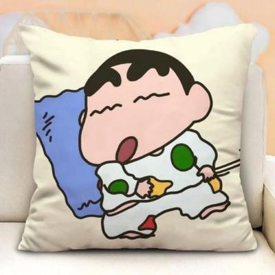 Coperture Cuscini Decorativi Cartoni Animati Decorazione Soggiorno Copricuscino Stampato per Divano Poliestere Federa Morbida