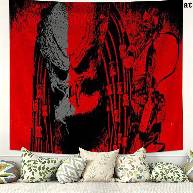 Predator Wall Tapestry Aesthetic Wall Hanging Printed Fabric Blanket Decorative Tapestries for Bedroom Living Room Home Decor