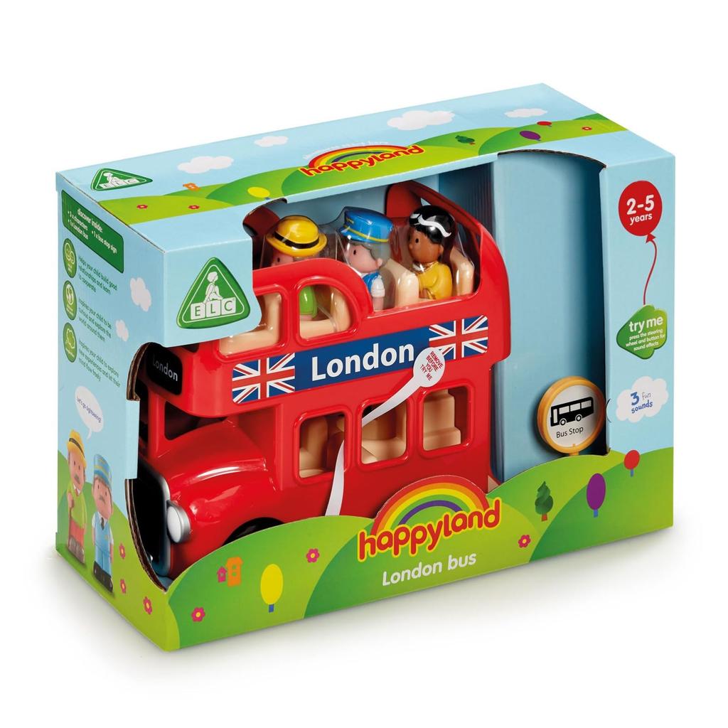 Early Learning Centre London Bus Toy Authentic Double-Decker Ride-On 200352,