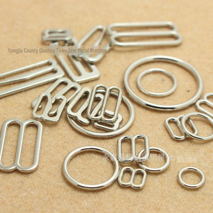 Underwear Adjustable Metal Buckle Bra Ring for DIY Clothing Accessories