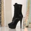 15cm Sexy Women Shoes Pole Dance Shoes Pumps Party Club Platform High-heeled Shoes Model Boots Suede Shoes