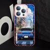 Soft Shell Case for iPhone 16e 11 12 13 Pro Max 14 15 16 Plus Japanese JDM Drift Car