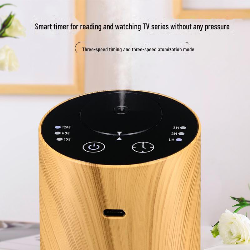 Kreativer Aromadiffusor mit Holzmaserung für Büro, Auto oder Zuhause