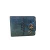 @ Pocket Wallet Leather Sky Blue Color For Men 95Gm Zr-7008-60%Off