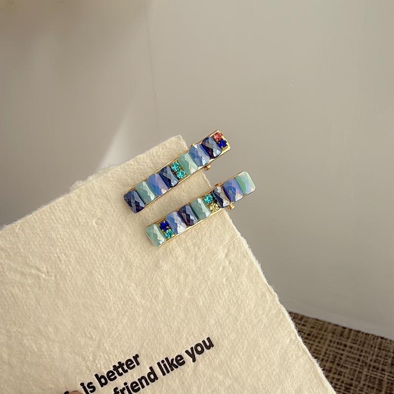 Korean Hair Accessories: Luxurious Super Sparkling Crystal Bar Hairpin for Women, High Quality