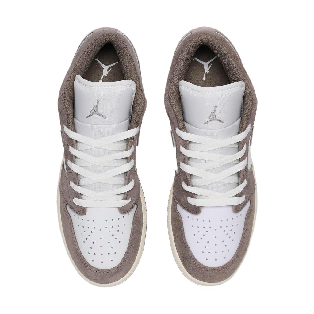 Air Jordan 1 Low GS Olive Grey Enigma Stone Kinder Sneaker Summit-White Pale-Ivory 553560-026