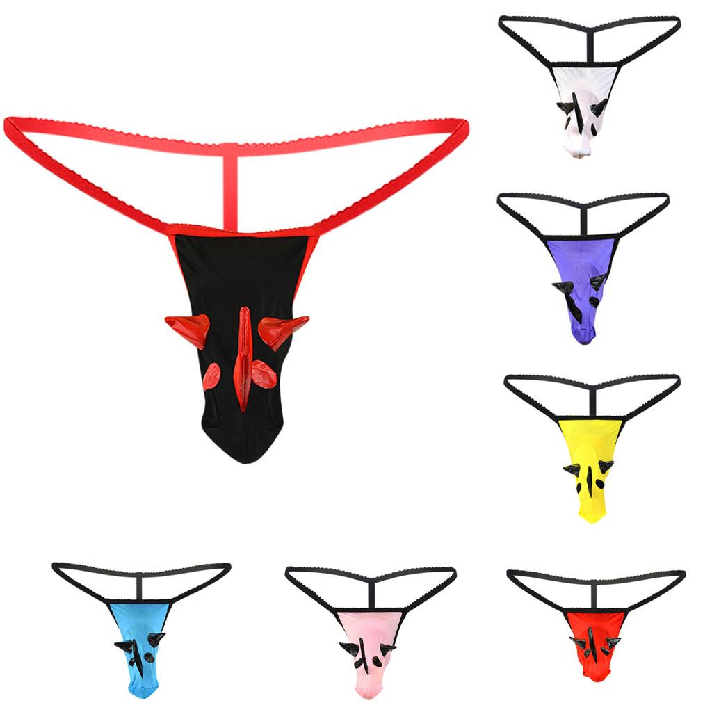 Men's Fashion G-string T-back Micro Thong Briefs Underwear