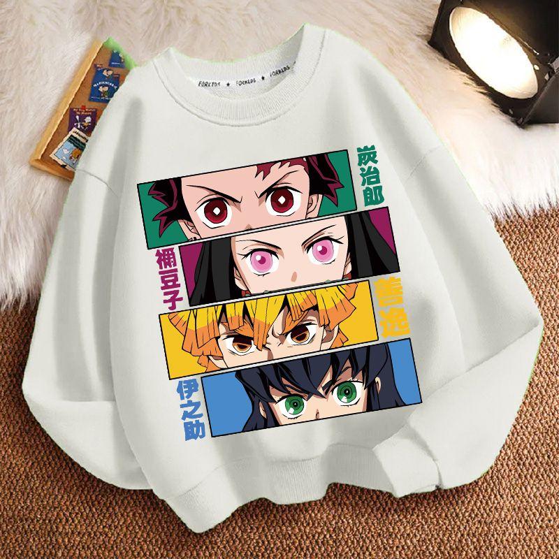 

Children s Loose Demon Slayer Hoodie, Spring and Autumn Boys and Girls Casual Jacket 110