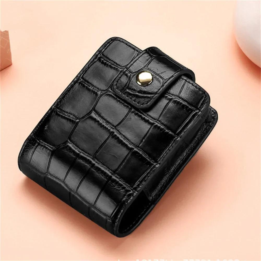 PU Leather Lipstick Bag Women Travel Cosmetic Bag with Mirror Small Storage Bags Portable Makeup Bag Mini Toiletry Organizer