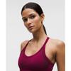 Lululemon Get Low CrossBaCk Training Tank Top  Light Support  B C Cup Berry rumBle BlaCk Plum
