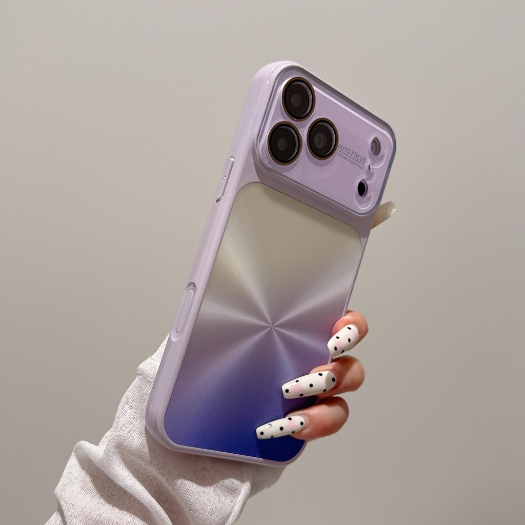 The New High-value Gradual Change of Contrasting Color CD Pattern Is Suitable for iPhone17promax Mobile Phone Case 16pro All-inclusive 14/15