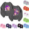 Children's Fashionable Lightweight Long-sleeved Round Neck Pullover With Pockets Printed Pullover