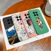 For OPPO Realme 12X 5G Phone Cases Cartoon Liquid Silicone Full Coverage Anti Drop Shell For Realme12 X Back Covers Bumper Funda