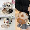 Capybara Polyester Cute Student Crossbody Bag Small Round Bag For Outfit Daily