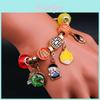 Dragon Ball Character Beaded Bracelets With Electroplated Finish For Men And Women