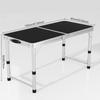 Small Foldable Table Lightweight Folding Table with Handle Folding Aluminum Camp Table for Indoor Outdoor Patio Backyard Parties