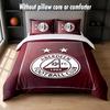 Aberdeen FC Design Bed Bedding Set 1 Duvet Cover + 2 Pillowcases Soft Breathable Household Bed Linens