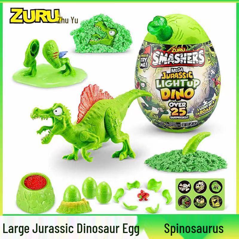 ZURU Светящееся яйцо-сюрприз Юрского периода с динозавром: Игрушка Тираннозавр и Спинозавр No Transit Box Included