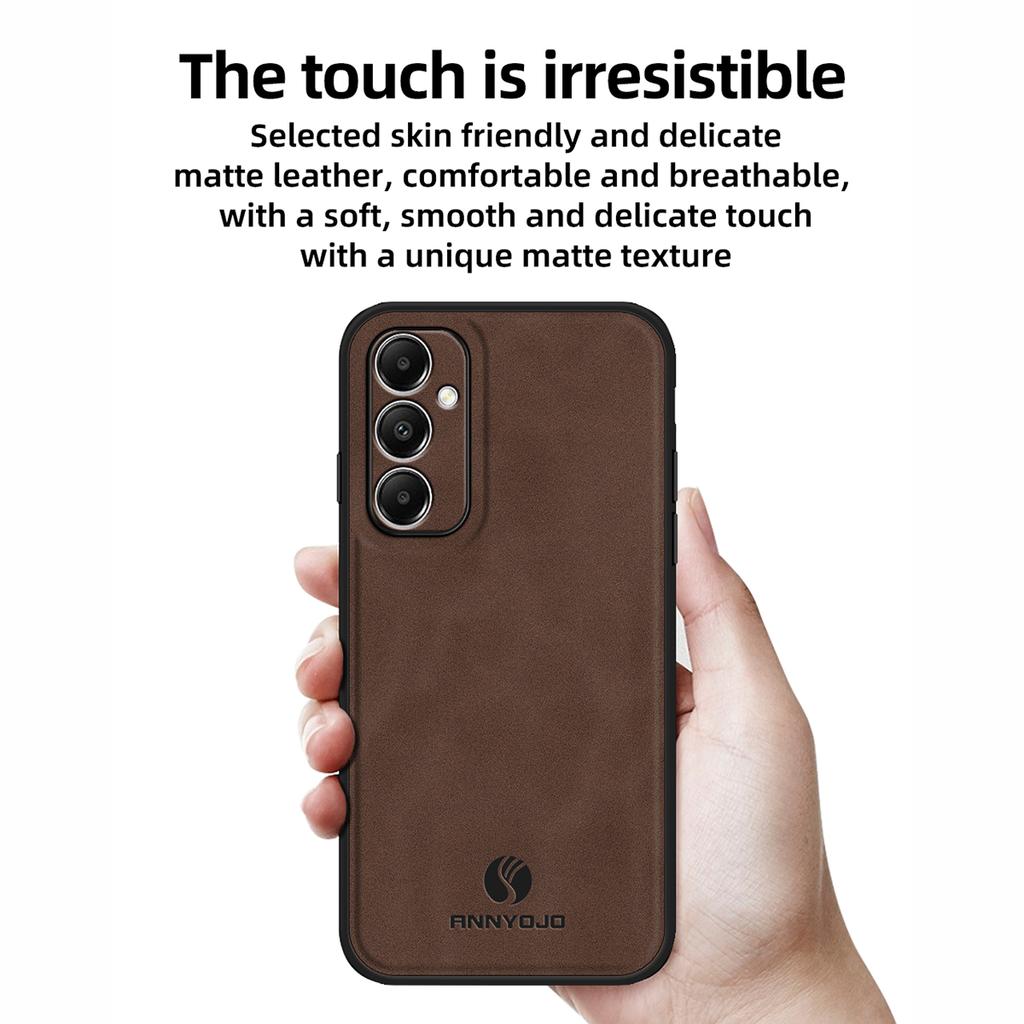 ANNYOJO For Samsung Galaxy A05s 4G Case PU Leather+PC+TPU Shockproof Back Cover