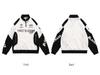 Unisex Retro Colorblock Racing Sweatshirt - Spring/Autumn Trendy Half-Zip Motorcycle Jacket.