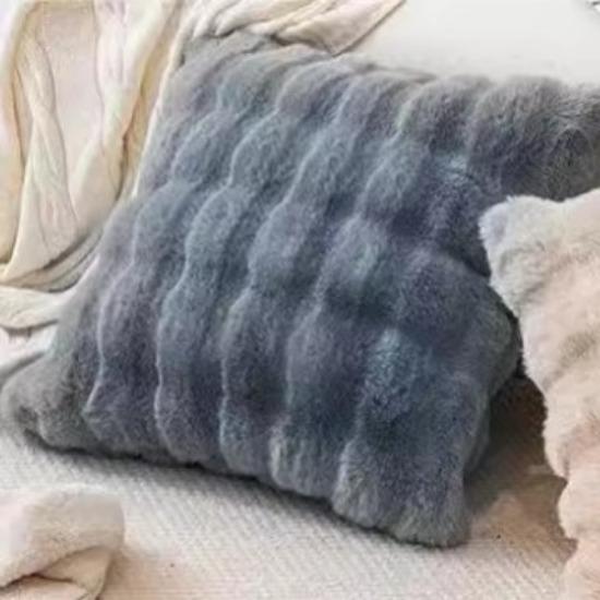 

Кремовый стиль Подушка Легкая роскошь Кролик Плюшевая наволочка Плюшевая Гостиная Дом Диван Спальня Прикроватная тумбочка Бежевый Подголовник 45 * 45 pillowcase