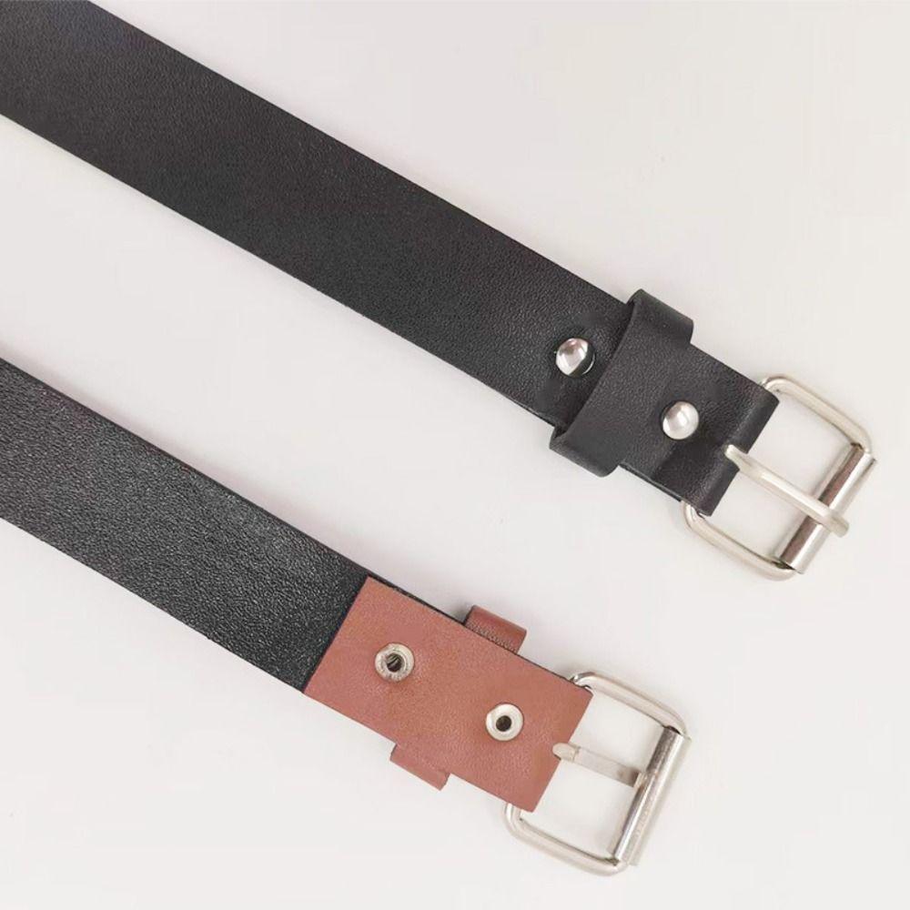 Versatile Leather Belt Minimalist Waist Belt Retro Waistband For Women