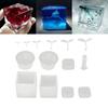 Silicone Mold Kit Casting Reusable DIY Craft Mould 2 Leaved Grass Making Tool Accessories
