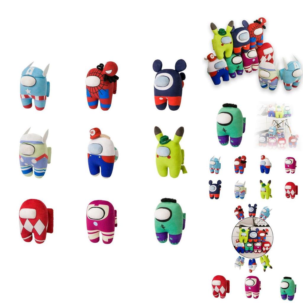 Us Among Peluche Giocattolo Peluche Ripieno Bambola Pikachu Mario Superman Spiderman