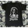 Janis Joplin Face Black T Shirt Size S 5xl