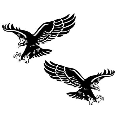 Eagle Shape Self-adhesive Auto Car Body Left Right Decal Sticker DIY Decoration