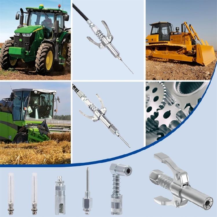 Låsande klämma fettkoppling adapter doseringsverktyg 90 graders nålmunstyckeskoppling för mekanisk verkstadsanvändning