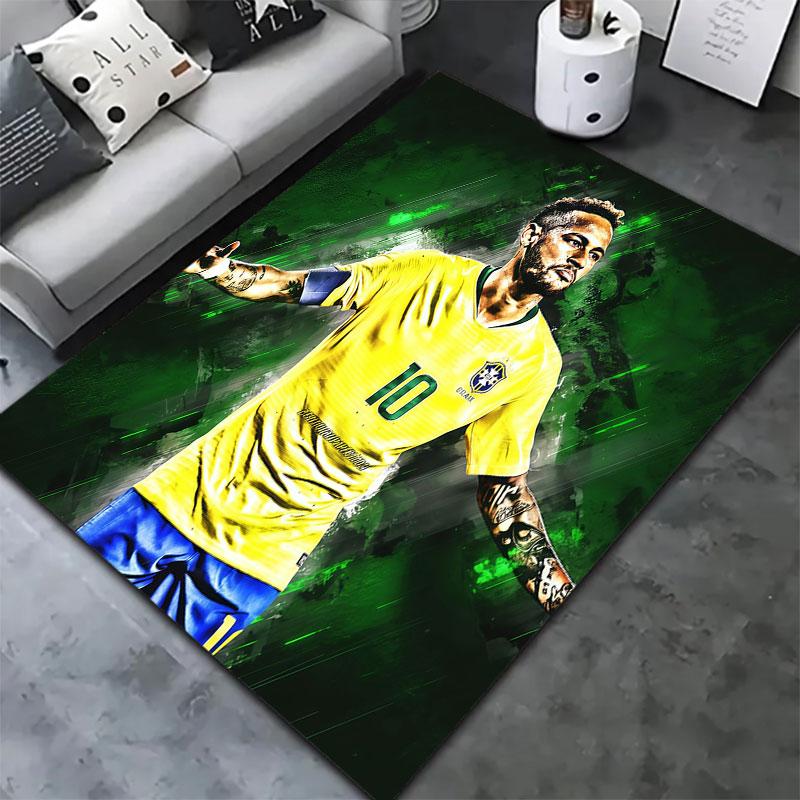 Neymar Carpet Rug for Living Room Bedroom Home Sofa Decoration,Kids play Non-slip Floor Mat