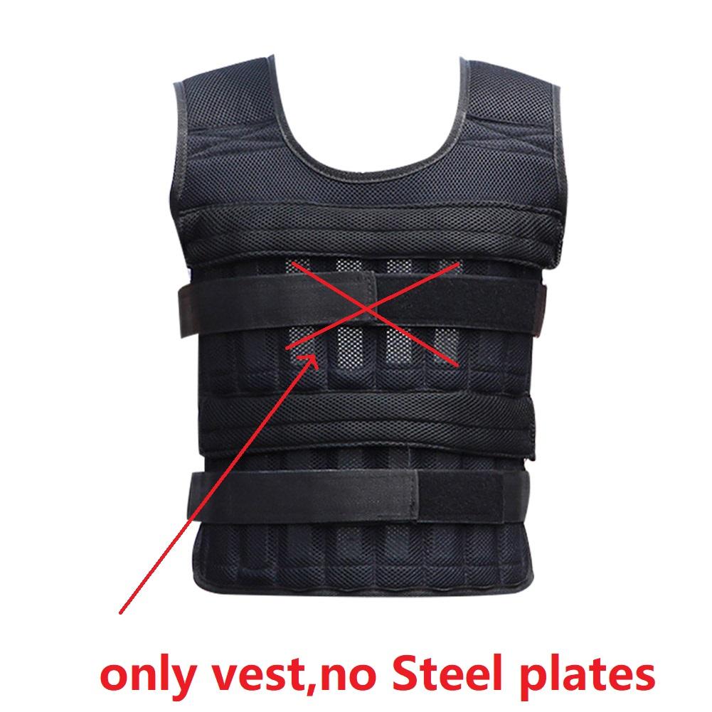 20kg Loading Weighted Vest Adjustable Loading Weight Jacket Boxing Running Sling Weight Training Workout Fitness Exercise Vest