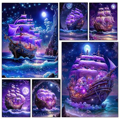 Pittura Diamante 5D Fai da Te Nuovo Arrivo Nave Barca a Vela Gioielli Punto Croce Ricamo Tutta Arte Mosaico Decorazione Casa Regalo di Benedizione