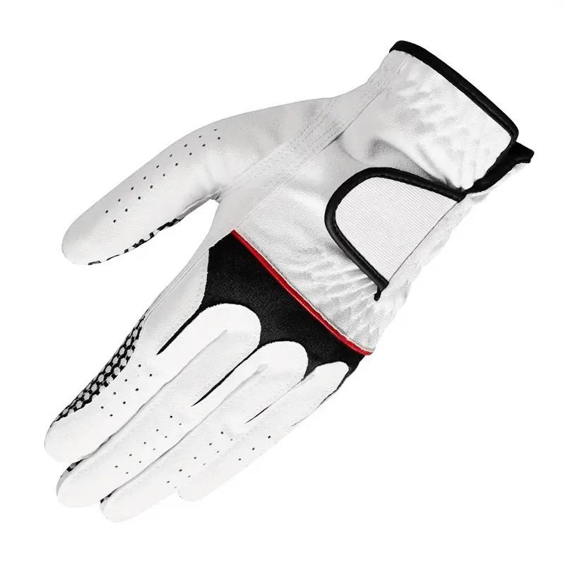 Premium Pu Leather Soft Left Hand Golf Glove Nano Non-slip Wear Resistant Shock-absorbing Breathable Sports Wear Accessories
