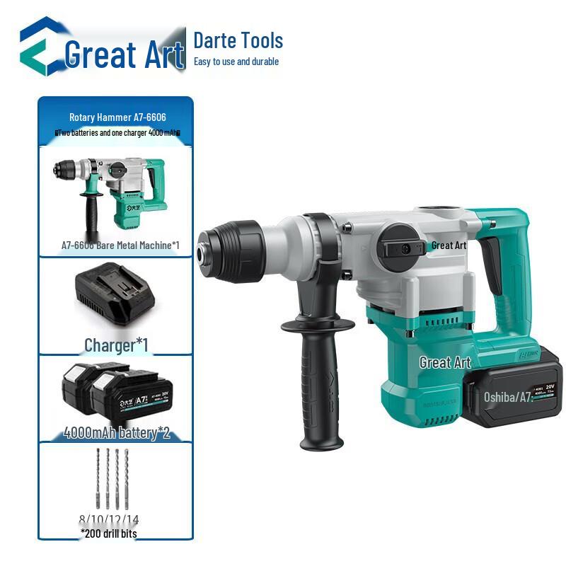

DaYi 20V Cordless Rotary Hammer Drill (Dual Function) CN plug (adapter included)